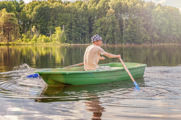 Fisherman in a boat