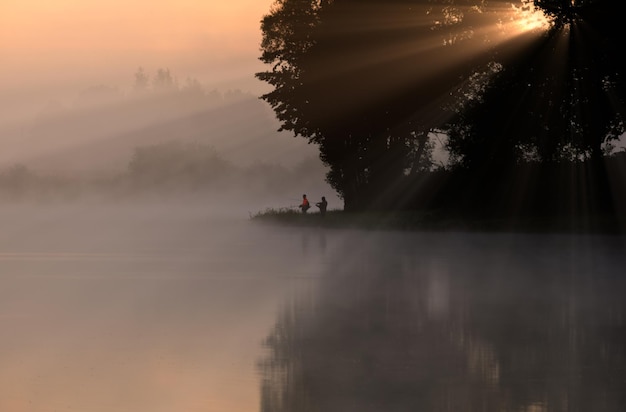 fishermen early in the morning