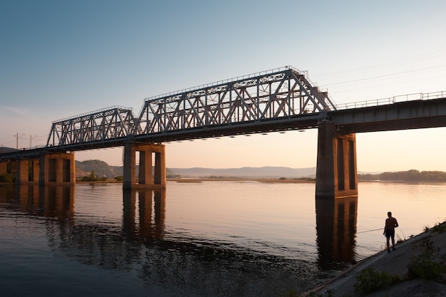 Fishing under railroad bridge