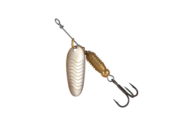 Fishing Spinner Spoon Lure Isolated on White background