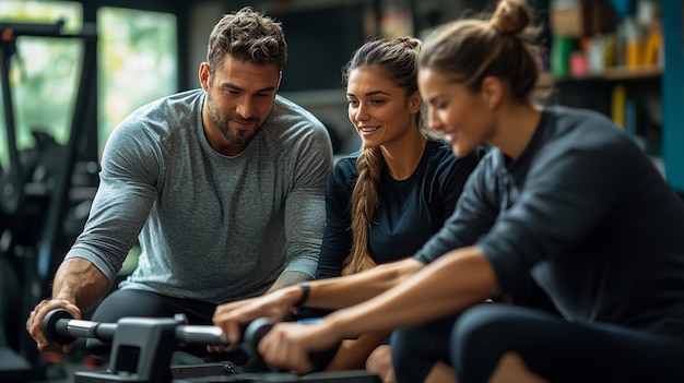 Photo fit together dynamic gym photography for couples