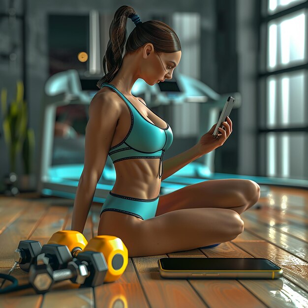 Photo fitness app for smartphone exercise tracking