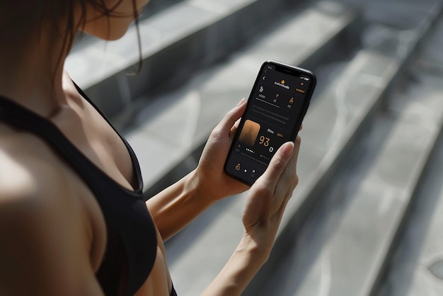 Photo fitness app for smartphone exercise tracking