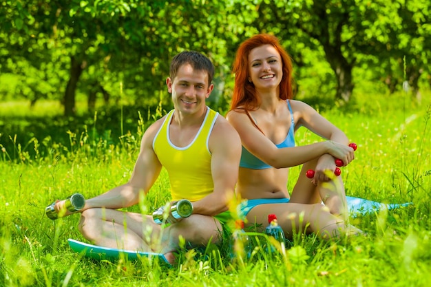 A fitness couple