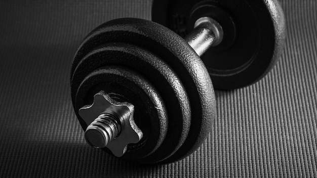 Fitness Sport Background eith dumbbells