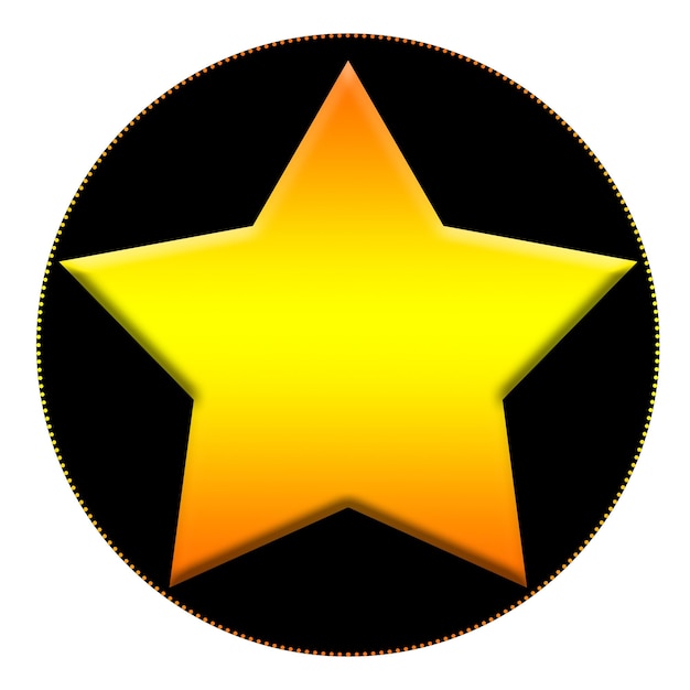 Five stars rating icon illustration