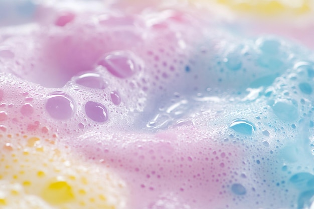 Photo fizzy bubbles wallpaper in pastel colors