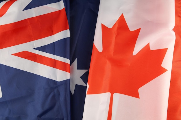 Flag of Australia and Canada