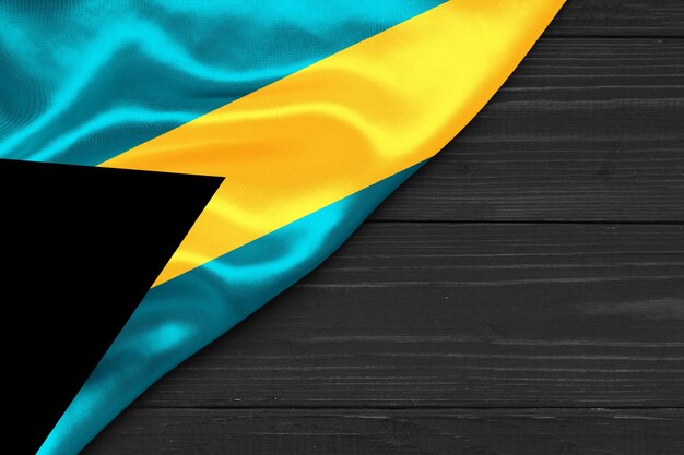 Flag of the Bahamas copy space