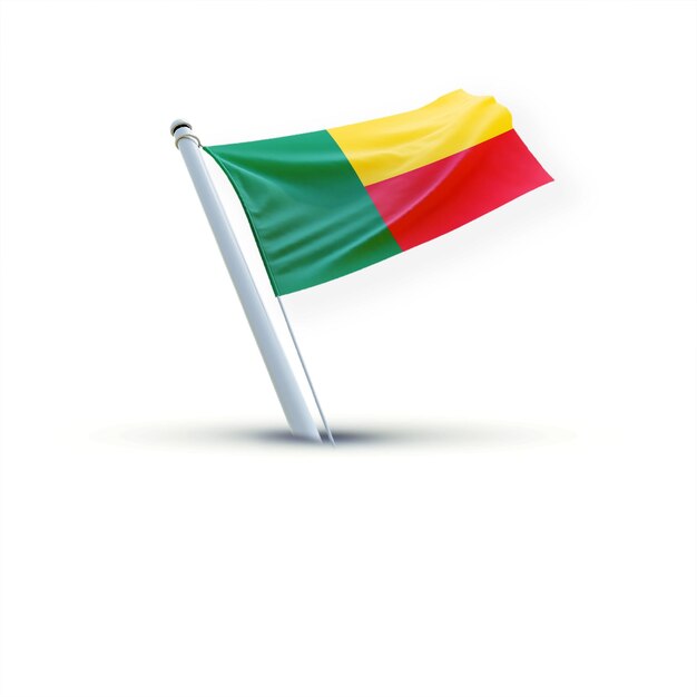 A Flag of beni on a white backround useing for social media