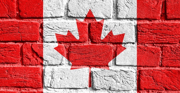 Flag of Canada on the wall