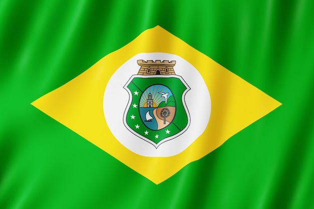 Flag of Ceara state in Brazil