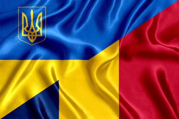 Flag of CHAD and Ukraine