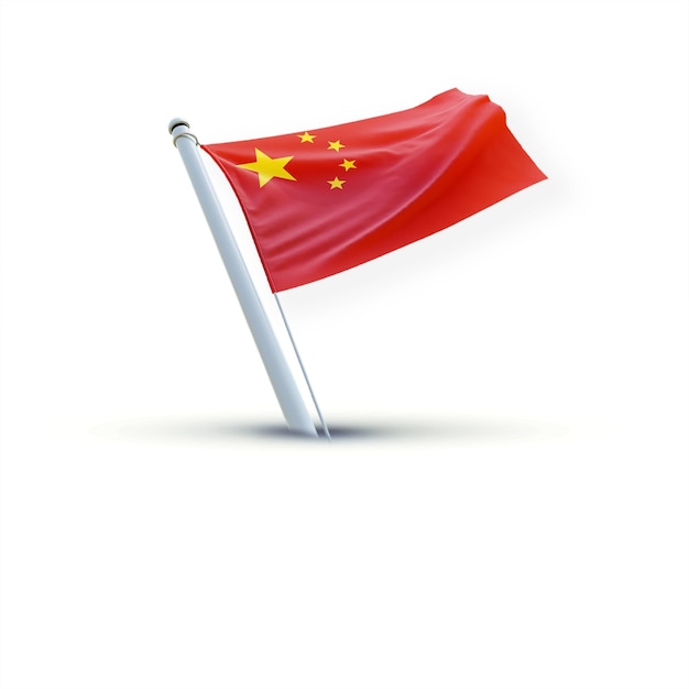 A Flag of china on a white backround useing for social media