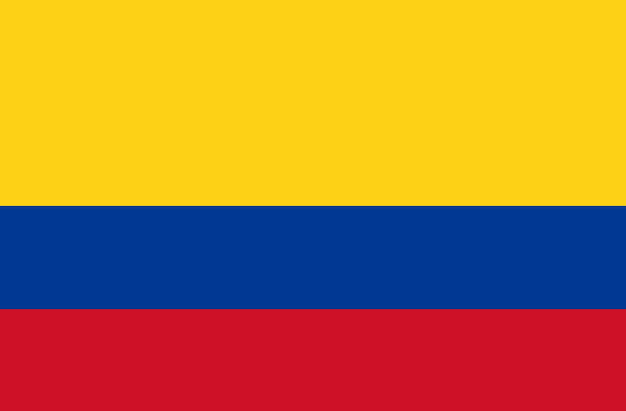 Photo flag of colombia colombian flag on fabric surface republic of colombia