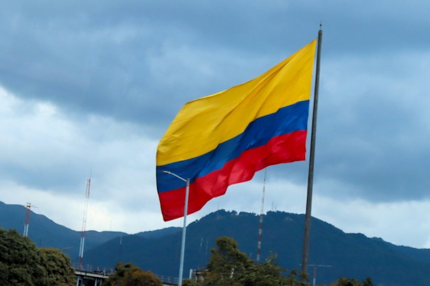 Flag of Colombia tricolor Bogota Colombia