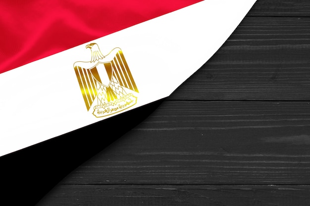 Flag of Egypt copy space