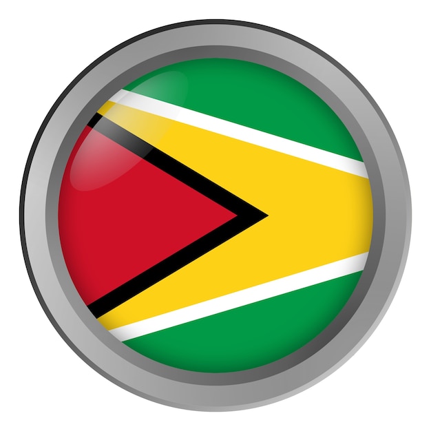 Flag of Gayan round as a button