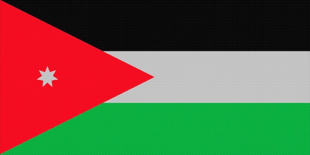 Photo flag of hashemite kingdom of jordan on a textured background concept collage