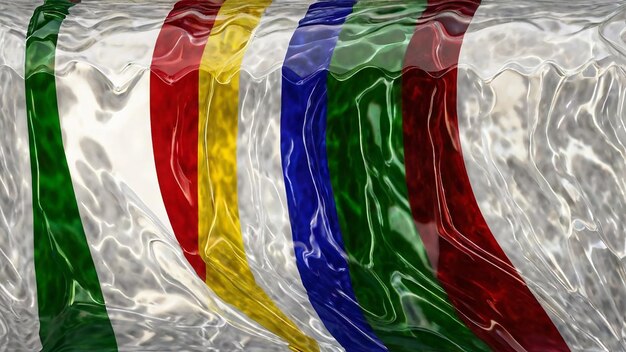 Photo flag image of all countries with glass wave effect and also football or diamond shape colorful flag