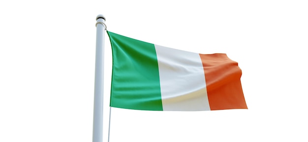 Flag of ireland 3d Flag on a white background