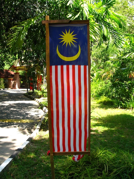 The flag in Langkavi island Malaysia