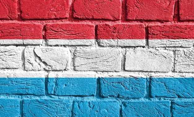 Flag of Luxembourg on the wall