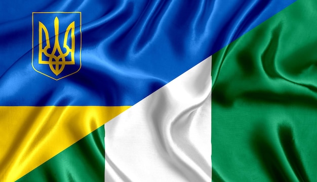 Flag of Nigeria and Ukraine