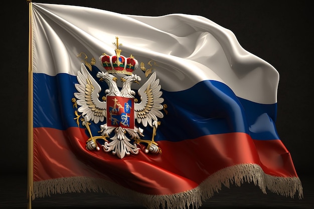 A flag of the russian federation