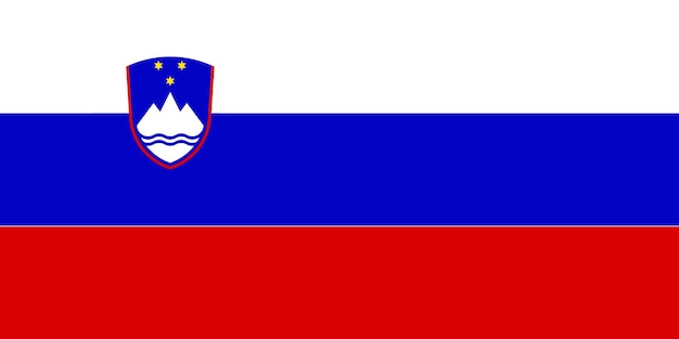 Photo flag of slovenia