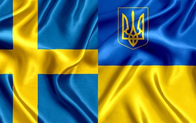 Flag of Sweden and Ukraine