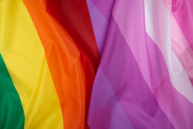 flag a symbol of the LGBT community symbol of freedom of choice of lesbians gays