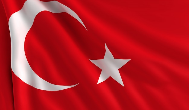 Photo flag of turkey