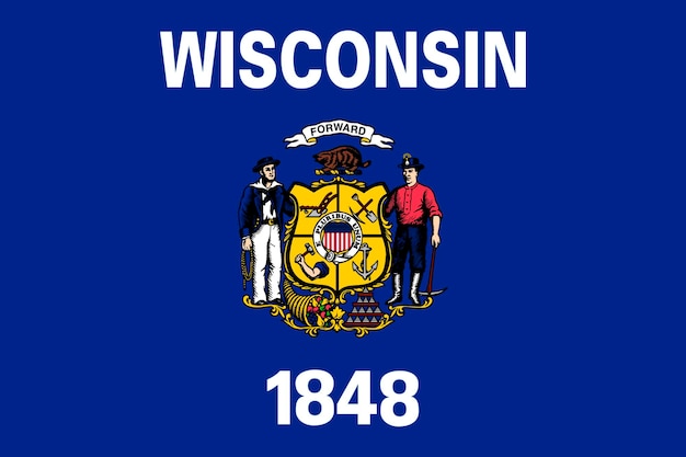 Flag of Wisconsin USA