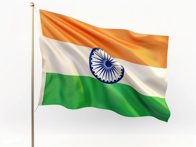 Photo a flag with a green and orange background