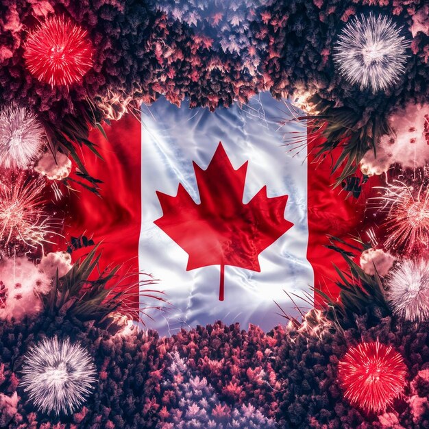 a flag with the word maple on it