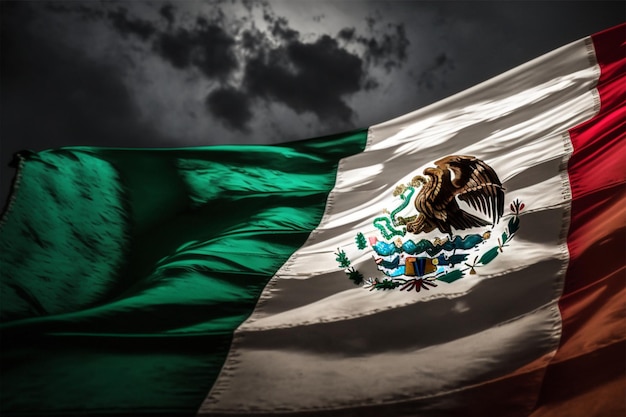 A flag with the word mexico on it