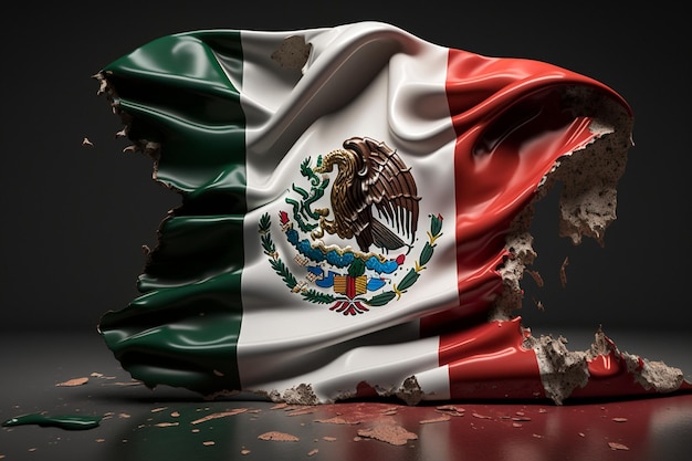 A flag with the word mexico on it