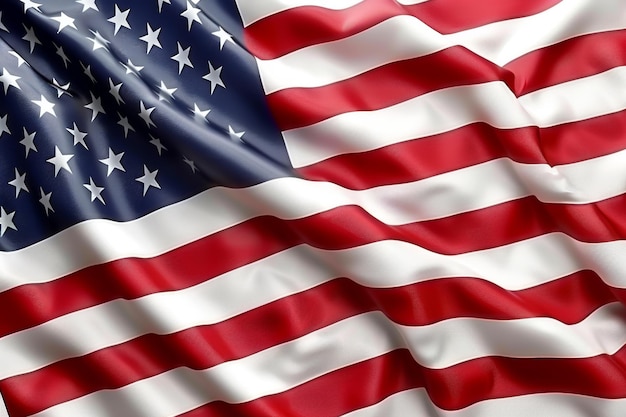 a flag with the words  the name of the united states  on the top