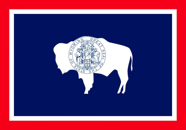 Flag of Wyoming USA