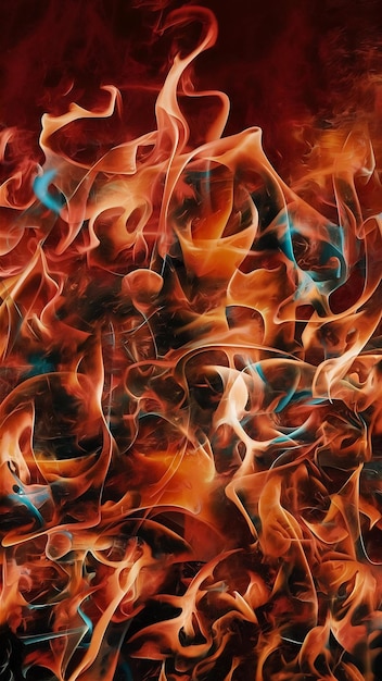 Photo flame heat fire abstract background