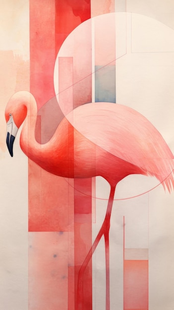 Photo flamingo animal bird creativity