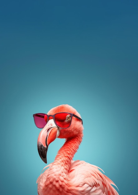 Photo flamingo glasses sunglasses animal