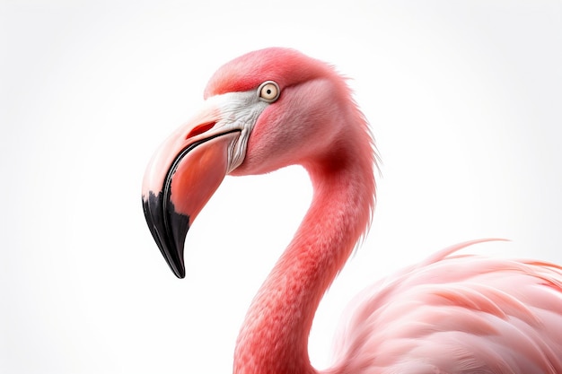 Photo flamingo isolated on white background