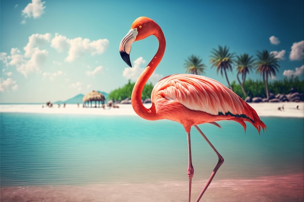 flamingo realistic photo