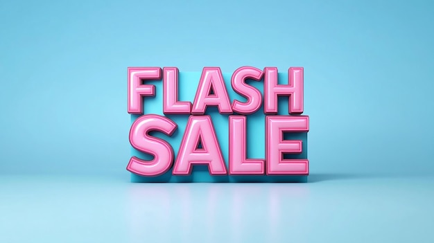 Flash Sale Word Poster or Banner Template Design