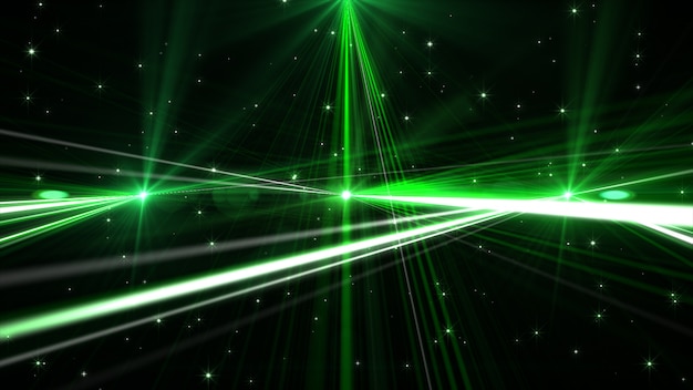 Flashing green glow laser