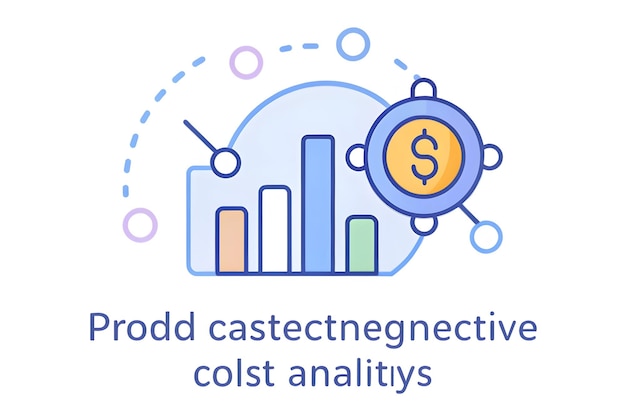 Photo flat ai predictive analytics and dollar icons frame forwardthinking financial management concept