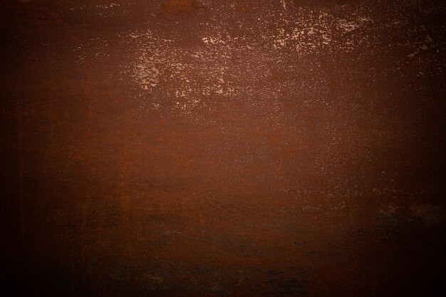 Flat dry rusted iron surface closeup background