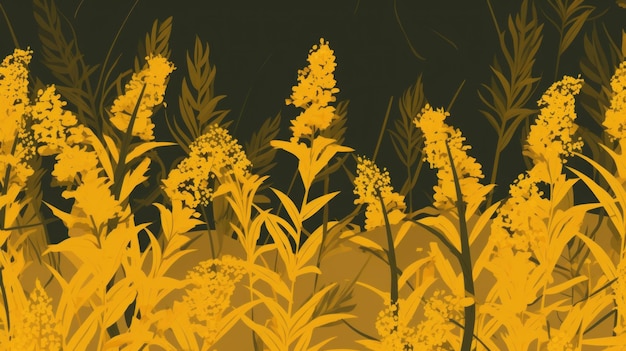 Flat Goldenrod Texture Background